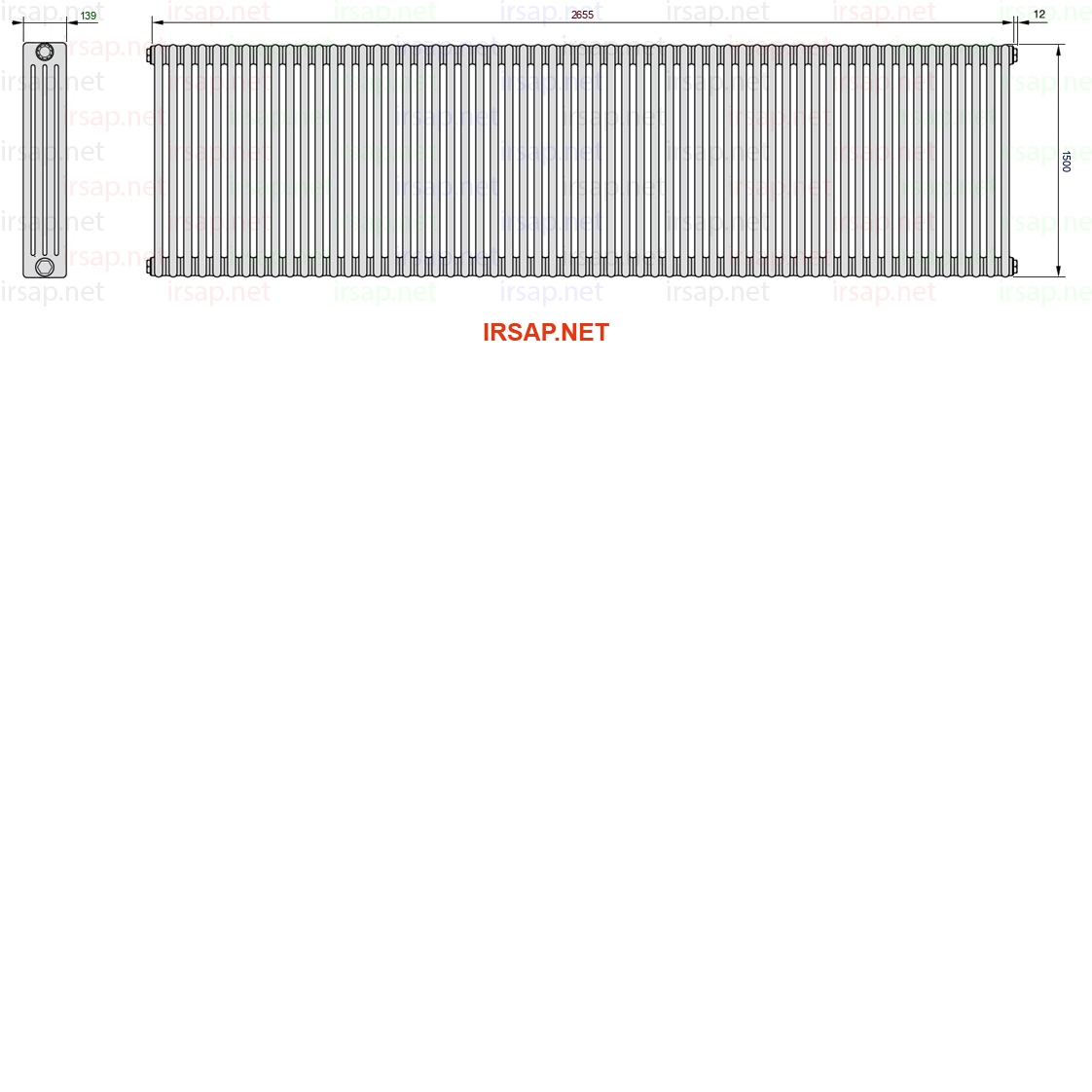 Радиатор IRSAP Tesi 41500/59 T23 CL 01
